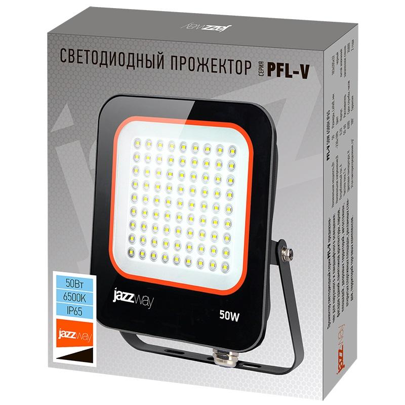 Прожектор светодиодный PFL-V 50Вт 6500К IP65 JazzWay 5039735