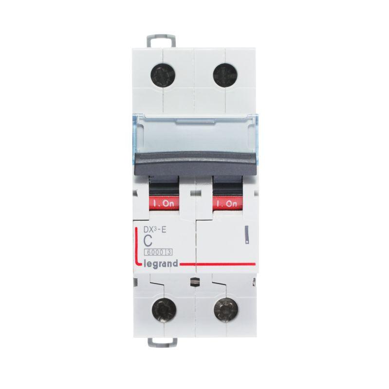 Выключатель автоматический модульный 2п C 3А 6кА DX3-E 6000 2мод. 230/400В Leg 407272