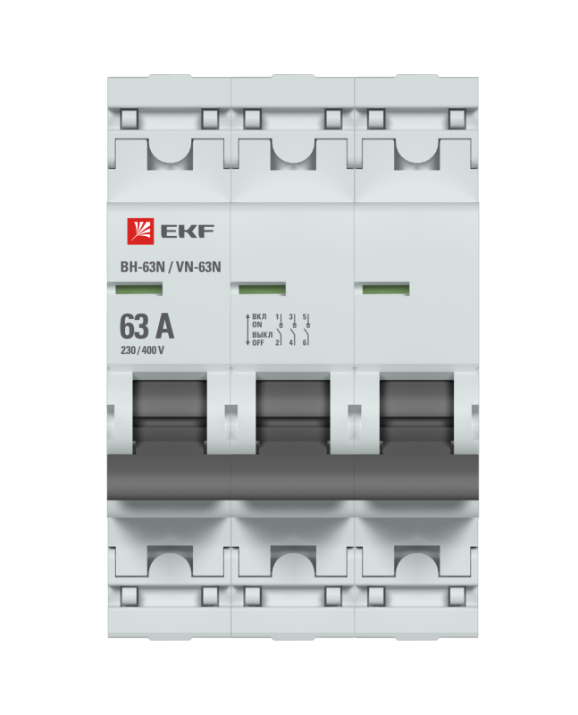 Выключатель нагрузки 3п 63А ВН-63N PROxima EKF S63363