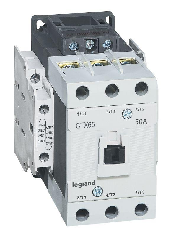 Контактор Legrand CTX-3 3P 50А 2НО 2HЗ ~24В 416140