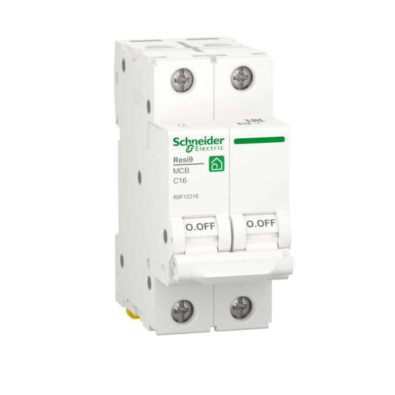 Автоматический выключатель Schneider Electric 2п C 16А Resi9 6000А  R9F12216