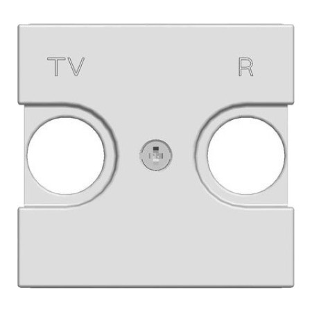 Накладка на розетку телевизионную ABB ZENIT, скрытый монтаж, альпийский белый, 2CLA225080N1101